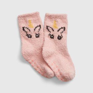 Gap cozy crew fuzzy socks L/XL